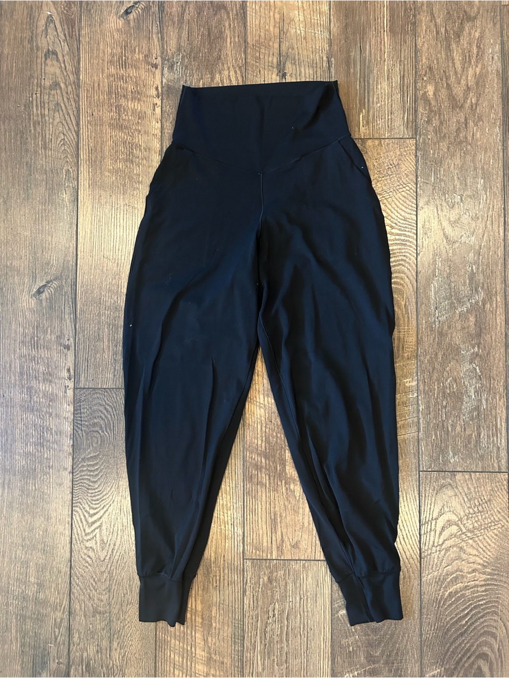 aerie Black High-Rise Joggers